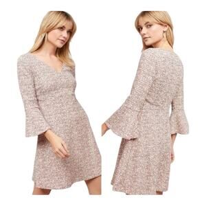 Anthropologie Maeve Susie Tweed Bell Sleeve Dress